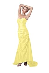 Taffeta Corset   Waistline Bridesmaid Dress  with a Brush/Sweep Train 