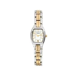Fossil Women's ES2074 Two-Tone Date Display Mother-of-Pearl Dial Watch