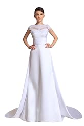 V-neck Applique Lace Bodycon Dress/Evening Dress  with a Court Train 