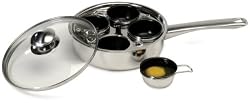 Excelsteel 18/10 Stainless 4 Non Stick Egg Poacher