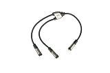 Monster CableLinks Y-Adapter, 1/4 St Female to (2) 1/4 Mono Female (MCL FST2FM)
