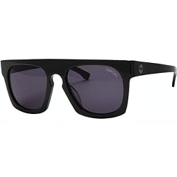 Vestal Lynwright Adult Hand Formed Acetate Lifestyle Sunglasses - Polished Black/Grey/Brushed Gun Metal