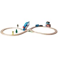 Thomas And Friends Wooden Railway - Bridge And Crane Figure 8 Set