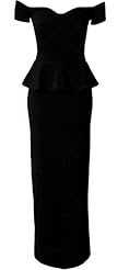 Polyester/Spandex Peplum Halter Short Sleeves Evening Dress/Party Dress 