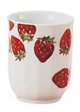 川合孝知 いちご 湯呑 【湯呑 九谷焼】