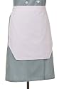 Uniform Works HACH-WHT-0 Women's Chevron Housekeeping Apron, White, 15-Inch Length by 17-Inch Width