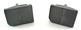 Kenneth Cole Reaction Black Brushed Hematite Half Textured w/Cropped Corner Cufflinks