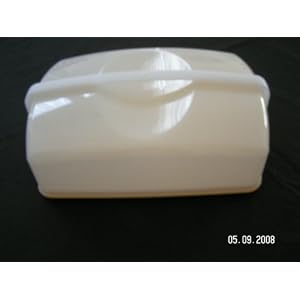 Tupperware Rectangular Cake Taker with Yellow Base by