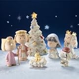 LENOX PEANUTS SNOOPY THE CHRISTMAS PAGEANT SET