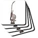 African Art - African Male Chi-Wara - Coasters