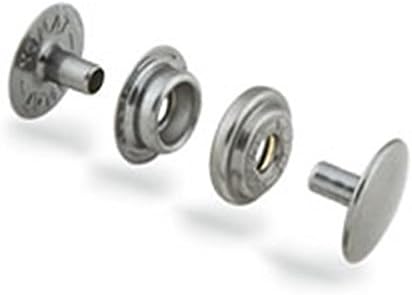 20 - (2 packs) Antique Nickel Line 24 snaps, 5/16 post - FREE SHIPPING!