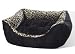 New small leopard print pet cat or dog bed kitty cats
