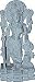 ShalinCraft Lord Shiva Mahadeva Stone Carving Scultpure from India 2.75 x 1.75 x 6 inches (sos314)