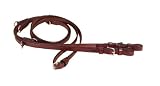 TORY LEATHER Center Buckle German Martingale Reins