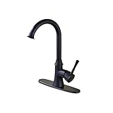 Rozin 任意の角度回転可能 洗面所 台所用 蛇口 オイルは青銅をこすり キッチン用 じゃぐち 混合水栓