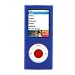 Premium Bundle for iPod Nano 4th Generation: Silicone Skin Case Cover Protection + USB Car Auto DC Charger + USB Travel Home AC Charger + USB Retractable Cable + Full body Screen Protector, Blue