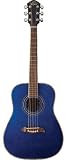 Oscar Schmidt OG1TBL 3/4 Size Dreadnought Acoustic Guitar (High Gloss Blue)
