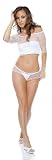 Flirty Fishnet 4-Piece Lingerie Set by Forplay