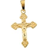 14K Yellow Gold Child's Crucifix Pendant This Item Is Approximately 1 grams
