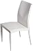 Euro Style Dafney Leather Chair, White, Set of 2