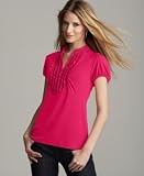 Style&co. Printed Ruffled Cap-Sleeve Matte Jersey Top