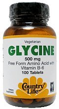 Glycine 500mg With B6 Gluten-Free - 100 - Tablet