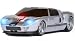 Road Mice Ford Gt40 Gt 40 Car Wireless Computer Mouse Silverblack Stripe