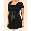 A Pea in the Pod: Short Sleeve Square Neck Empire Seam Maternity T Shirt