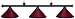 55" Black Pool Table Light with Burgundy Metal Shades 55" Black Pool Table Light with Burgundy Metal Shades
