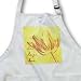 Yellow Tulip Sketch- Flowers- Inspirational Words- Live, Laugh, Love - BLACK Full Length Apron With Pockets 22w X 30l