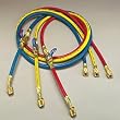 Yellow Jacket 25985 3-pak PLUS II 1/4" Hose with FlexFlow Valve (RYB/60")
