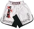 MMA Board Shorts in Soft Fabric White Size 2XS