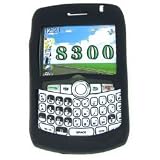yooZoo Silicone Skin Case for RIM BlackBerry Curve 8300 series 8300 / 8310 / 8320 SmartPhone Cellphones - Midnight Black