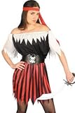 Pirate Wench Fancy Dress Costume (adult size 16-18)