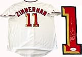 Ryan Zimmerman Autographed / Signed Washington Nationals Authentic Jersey (JSA)