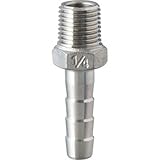 ステンレス製ねじ込み ホースニップル 1/4×9