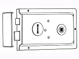 Review Securit  / Securit S1840 Rim Lock Dbl Handed Brs 150Mm