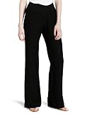 Three Dots Women's Linen Pant, Black, Large Three Dots Women's Linen Pant, Black, Large