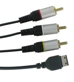 AV AUDIO VIDEO RCA TV/STEREO CABLE FOR SAMSUNG MEMOIR T929 OMNIA FLIPSHOT U900