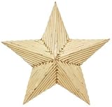 Corrugated Barn Star - Antique White - 6 Inches