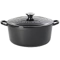 Le Creuset Enameled Cast-Iron 5-1/2-Quart Round French Oven, Black Onyx