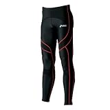 asics アシックス ランニングロングタイツＣＦ《メンズ：ブラック/スパークレッド》インナースパッツ　XTR493の画像
