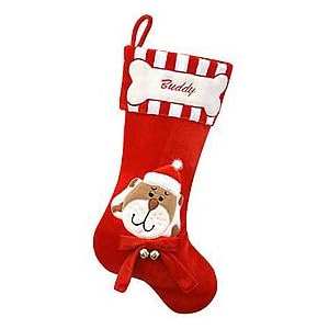 personalized jingle bells christmas stocking for dogs