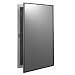Bobrick 397 Steel Recessed Medicine Cabinet, Baked White Enamel Finish, 16-3/8" Width x 26-3/8" Height, 3 Shelves