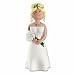 blonde hair bride cake topper