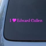 I HEART EDWARD CULLEN Twilight Vinyl Decal Sticker 1610 | Vinyl Color: Pink