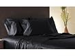Luxury Black Satin Pillow Case w/No Zipper, King