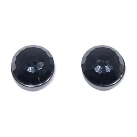 Hematite Faceted Magnetic Disc Earrings