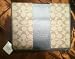 Coach Heritage Stripe Coated Signature Heights Tablet Ipad Case 77261 Khaki Brown