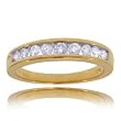 1/2CT Diamond Anniversary Ring Band in 14K Yellow Gold Size 7